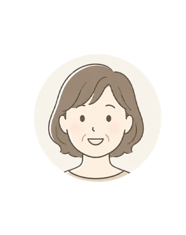 50代女性のお客様のイラスト
